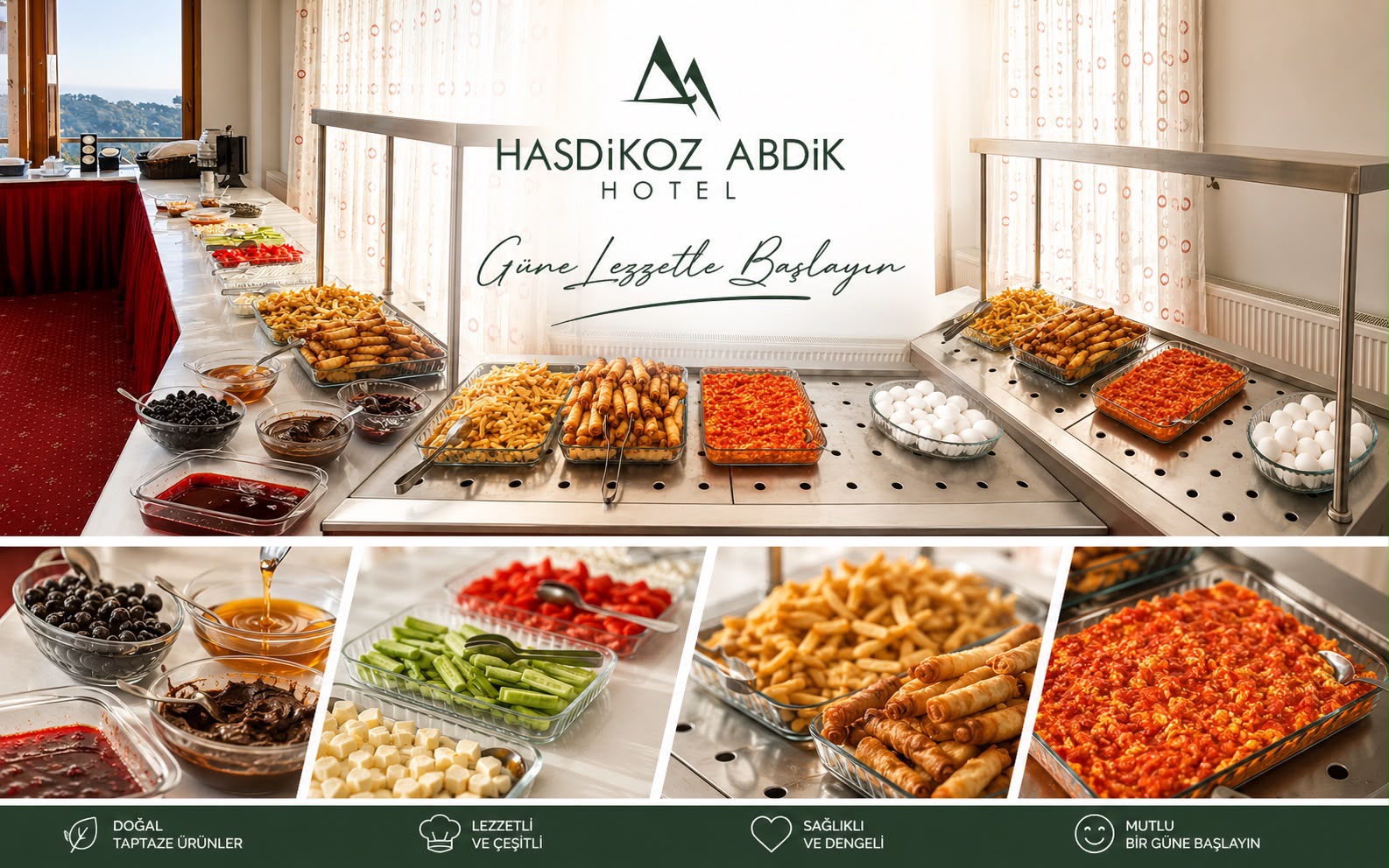 Açık büfe kahvaltı çeşitleri