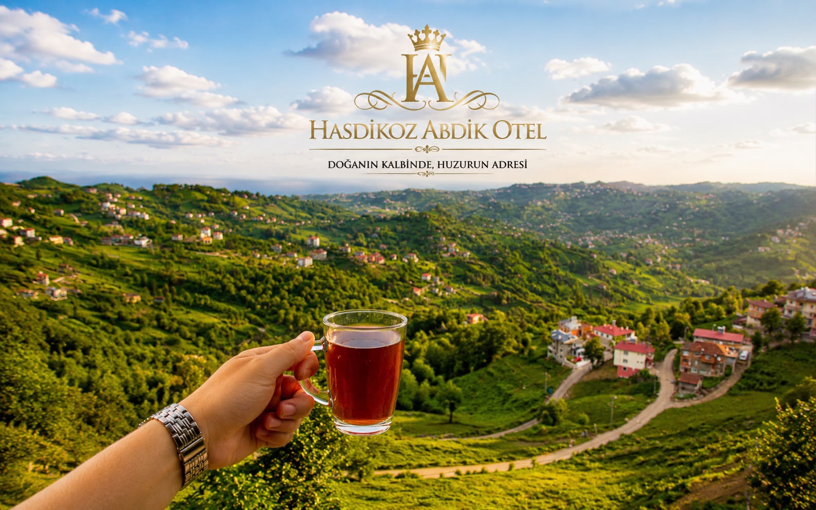 Of Trabzon yeşil doğa manzarası