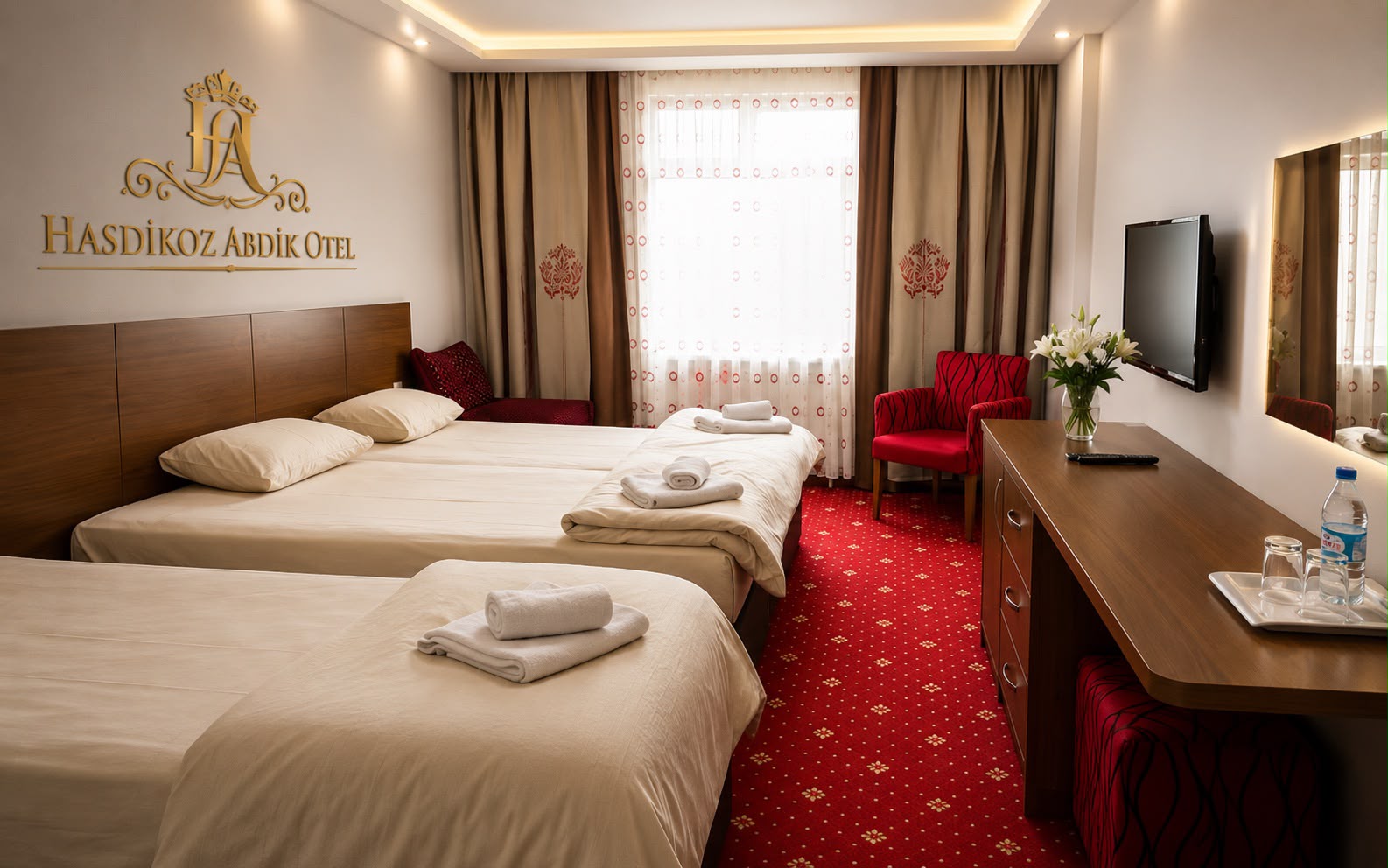 HASDİKOZ ABDİK OTEL geniş konforlu oda