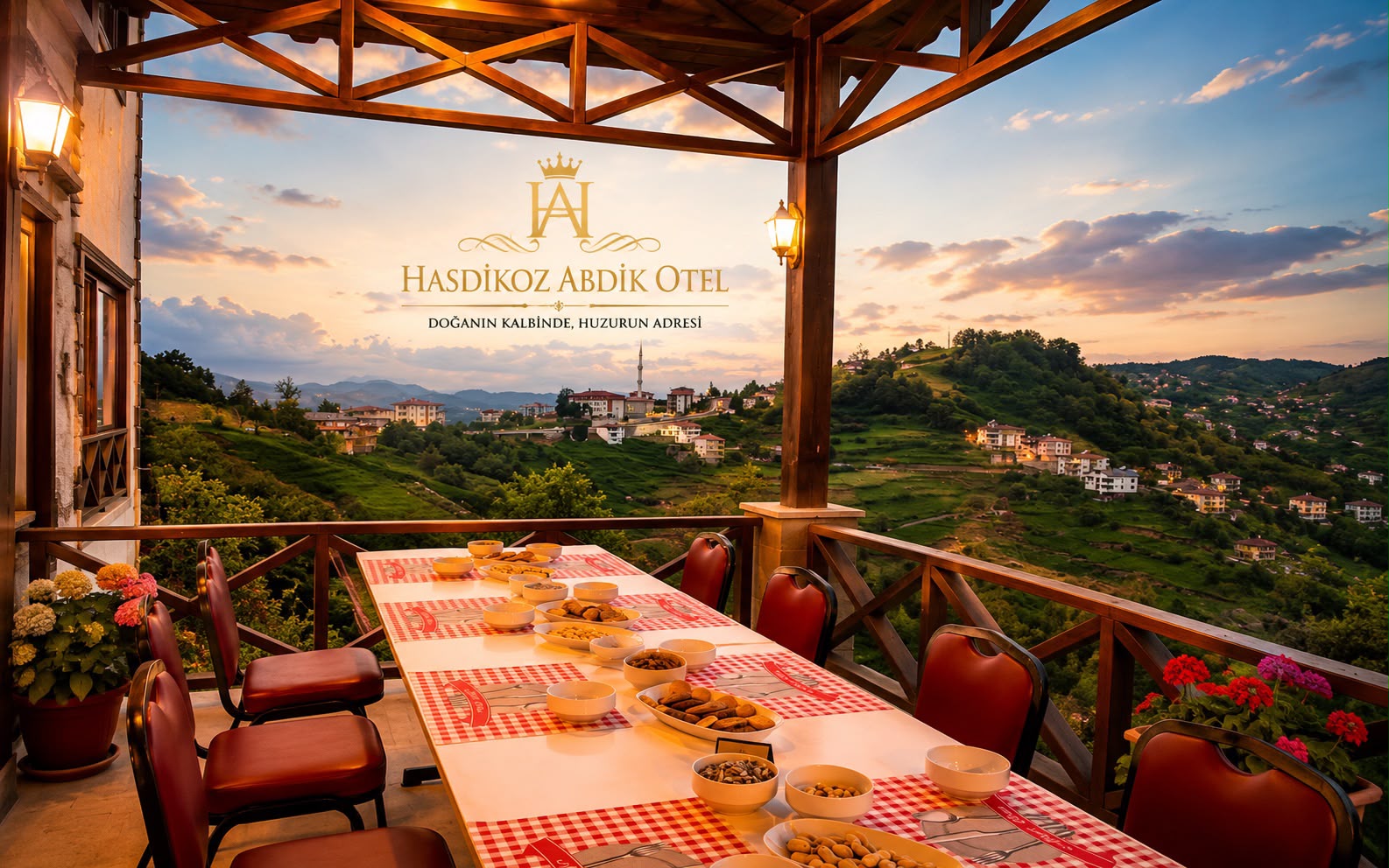 HASDİKOZ ABDİK OTEL manzaralı terası